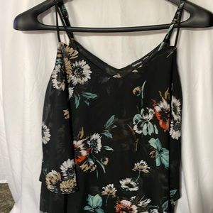 Torrid size 1X black, multicolor floral tank